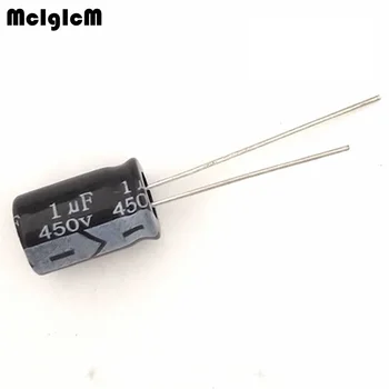 20шт Алюминиевый электролитический конденсатор 1 мкФ 450 В 8 * 12 Электролитический конденсатор