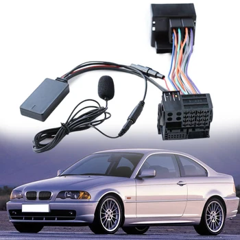 Для автомобилей BMW E46 3 серии, совместимых с радио, 10-контактный аудиокабель AUX IN, адаптеры для автомобильной электроники, аксессуары