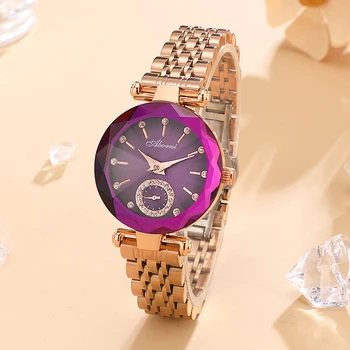 Женские часы Ocean Heart Элегантные и блестящие классические часы из водонепроницаемой нержавеющей стали, хит продаж, студенческие женские часы