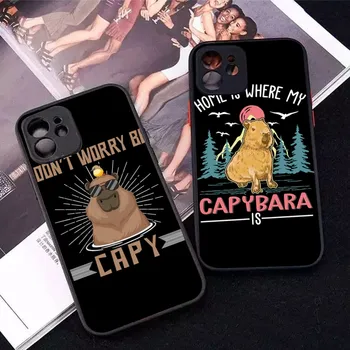 Чехол для телефона Capybara для iPhone 14 11 12 13 Mini Pro Max 8 7 Plus X XR XS MAX Полупрозрачный Матовый Чехол