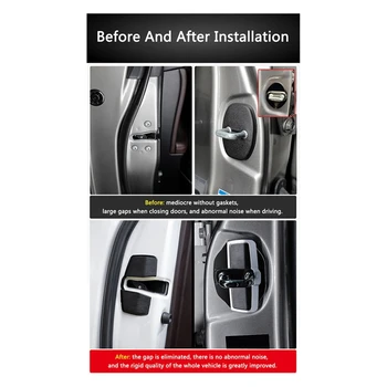 Защелки дверного стабилизатора TRD Стопорные крышки для Honda Civic Accord CRV HRV Odyssey Автомобильный Дверной замок с пряжкой Протектор