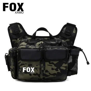 Foxxamo Тактические Велосипедные Коробки, сумка на пояс, нагрудный рюкзак, сумка через плечо, Уличная Военная Рыболовная приманка, Удочка, коробка для аксессуаров, сумка для мужчин