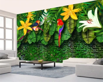 3d обои beibehang HD ручная роспись в европейском стиле, тропический лес, фрески Юго-Восточной Азии, обои для стен 3 d