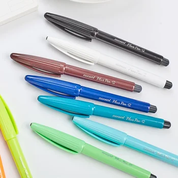 1шт Пластик 0,4 мм, разные цвета, Быстросохнущие жидкие чернила, Сменные ручки для письма, заметок, рисования эскизов.