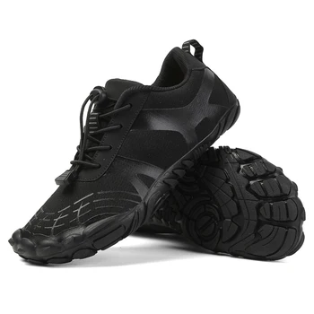Водонепроницаемые походные ботинки для мужчин, прочная толстая подошва, Легкая удобная спортивная обувь для активного отдыха, нескользящая дышащая походная обувь