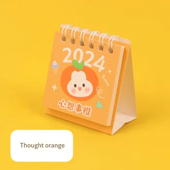 Творческий мини-календарь Fresh Student Learning Notebook 2024 с милым мультяшным настольным календарем