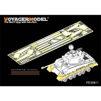 Модель Voyager PE35811 Комплект деталей с фототравлением времен Второй мировой войны США M4A3E8 Крылья Sherman/крышка гусеницы (для Tamiya 35346)