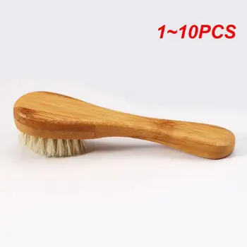 1 ~ 10ШТ Щетка для чистки лица, мягкие натуральные бамбуковые волосы, массаж для очищения лица, портативное мытье, глубокая очистка лица, красота, Уход за кожей