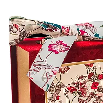 Подарочная коробка с лентой Бархатная Банкетная коробка для хранения Свадебных конфет на Пасху, Годовщину Дня матери, центральное украшение детского душа