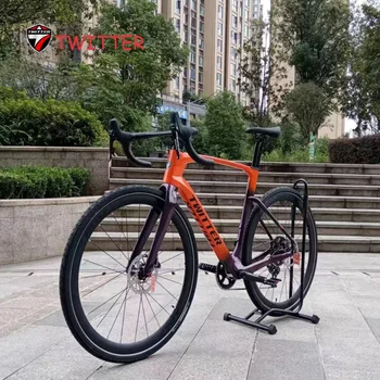 TWITTER GRAVEL Bike V2-RS-24S масляный дисковый тормоз, полностью скрытая внутренняя проводка700*38C Tetanus T900 Дорожный велосипед из углеродного волокна bicicleta