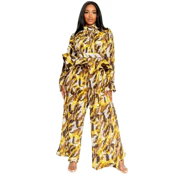 2023 Африканская Одежда для Женщин, Комплекты из 2 предметов, Дашики, Осенний Африканский Топ С Длинным Рукавом, Брюки, Одинаковые Комплекты, Африканская Одежда
