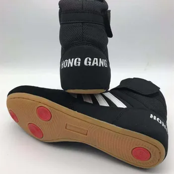Аутентичная борцовская обувь VeriSign для мужчин, тренировочная обувь, кожаные кроссовки с сухожилиями на конце, профессиональная обувь для бокса