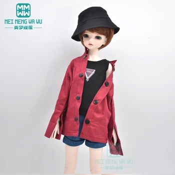 Одежда для куклы BJD подходит для 40-45 см модного пальто-рубашки 1/4 MSD MK MYOU, джинсовых шорт, жилета