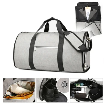 Многофункциональная мужская дорожная сумка Большая вместительная сумка для хранения, багажная сумка, сумка через плечо, водонепроницаемая спортивная сумка с карманом для обуви