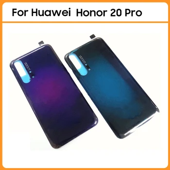 Новинка для Huawei Honor 20 Pro Задняя крышка аккумулятора Стеклянная панель задней двери Чехол для корпуса аккумулятора Honor20 с заменой клея