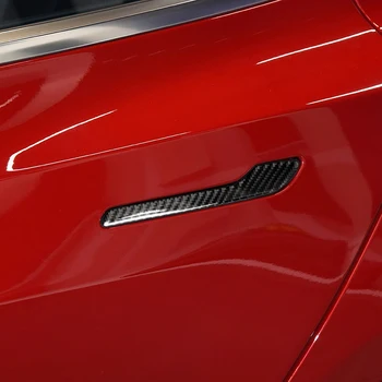 Наклейка на дверную ручку, декоративная полоса, автомобильные наклейки для Tesla Model 3, Аксессуары, измененный экстерьер