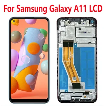 6,4 ”Для Samsung Galaxy A11 ЖК-дисплей с рамкой, сенсорный экран, дигитайзер в сборе, замена Samsung Galaxy A11 A115 LCD