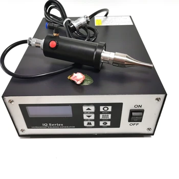ультразвуковой аппарат точечной сварки 28 кГц/35 кГц/40 кГц Включает генератор / преобразователь / рупор для сварки нетканых материалов.