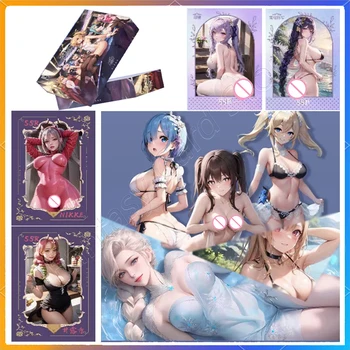 Карточка Sexy Bikini Girl Card ACG Anime Goddess Ограниченная распродажа Униформы из черного шелка Sexy Bath Girls Карточка Сестры в горячем стиле, Полая Двойная карточка