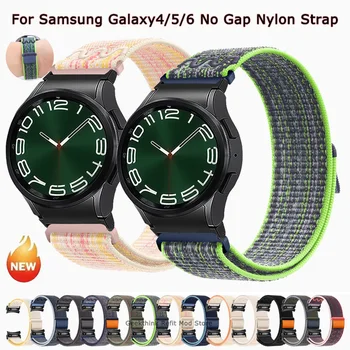 Нейлоновый ремешок без зазора Для Samsung Galaxy watch 6/5/4 40 мм 44 мм 5 Pro 45 мм Спортивный браслет с Петлей Ремешок Для часов 4 6 Классический 47/43 мм ремень