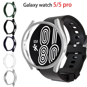 Чехол для Samsung Galaxy Watch 5 44 мм 40 мм аксессуары ПК Бампер Универсальная Крышка Протектор Экрана чехол Galaxy watch 5 pro 45 мм