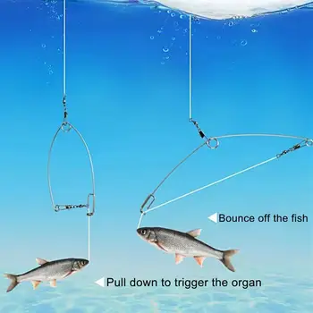 Рыболовные принадлежности Прочное Удобное автоматическое рыболовное устройство Автоматические рыболовные снасти Пружинный рыболовный крючок для взрослых
