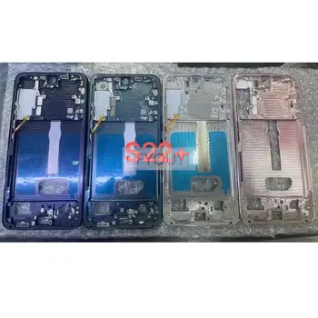 Детали Корпуса Рамки Средней Пластины Для Samsung Galaxy S22 + Plus S906B S906 ЖК-Лицевая Панель Средней Рамки Безель Пластины Версия для ЕС