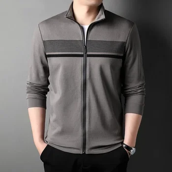 Хлопок высшего сорта, новый бренд, Дизайнерская повседневная Корейская модная мужская куртка, ветровка на молнии в стиле колледжа, пальто, мужская одежда