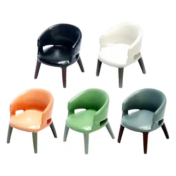 Модель стула в масштабе 1/87, модель мини-мебели, одноместный диван из смолы, стулья из смолы, 1/87, крошечные стулья для декорации сцены своими руками, реквизит для фотосъемки