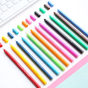 набор цветных гелевых ручек 12шт, Мультяшные школьные ручки для подписи, рисование шариковой ручкой 0,5 мм, канцелярские принадлежности для офиса F985