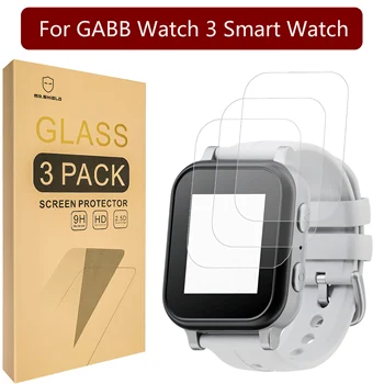 Mr.Shield [3 упаковки] Защитная пленка для смарт-часов GABB Watch 3 [Закаленное стекло] [Японское стекло твердостью 9H]