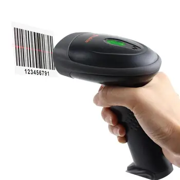 Сканер штрих-кода Беспроводной 1D 2D сканер штрих-кода Ручной считыватель QR-сканера штрих-кода Всенаправленное автоматическое сканирование с датчиком