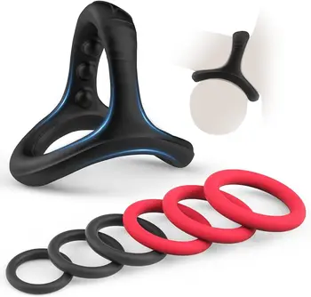 Набор колец для члена 7 различных размеров для усиления эрекции, долговечные, более прочные, эластичные секс-игрушки для взрослых для пары