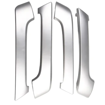 Для автомобиля Toyota 2010-2017 ABS Пластик Серебристый Интерьер Отделка ручки передней задней двери Декоративная крышка Аксессуары для транспортных средств