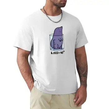 летняя мужская футболка, брендовый топ, химический крот, животный каламбур, футболка с круглым вырезом, мужская одежда, мужские футболки большого и высокого роста