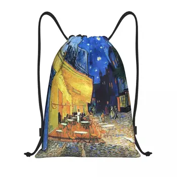 Рюкзак на шнурке Vincent Van Gogh, спортивный рюкзак для спортзала, водонепроницаемые авоськи для йоги