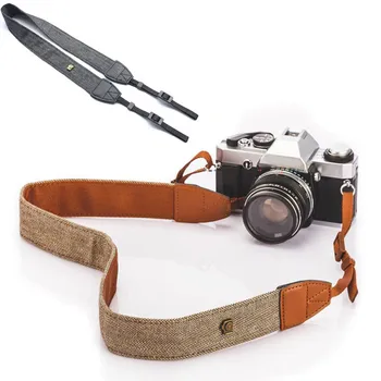 Ремень для камеры Регулируемый винтажный ремень для камеры Плечевой шейный ремень для зеркальной камеры Sony Nikon DSLR Универсальные аксессуары