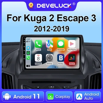 2 Din Android 11 Для Ford C-MAX Kuga 2 Escape 3 2012-2019 Автомобильный Стерео Радио Мультимедийный Видеоплеер GPS Carplay Автоматическое Головное Устройство
