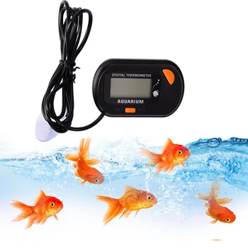 Цифровой ЖК-аквариумный термометр STD-1, водонепроницаемый датчик для аквариума с датчиком температуры, измерительный инструмент с присоской