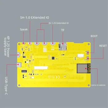 ESP32-S3 7-дюймовый 800X480 TN RGB LCD TFT HMI 8M PSRAM 16M Flash Smart Display MCU WIFI модуль Bluetooth (С сенсорным управлением)