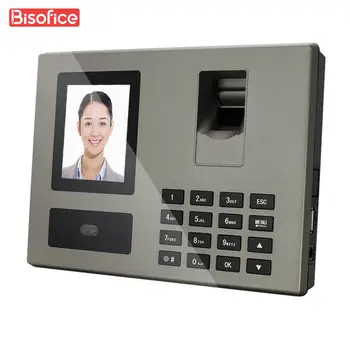Интеллектуальный биометрический пароль для лица, отпечатков пальцев, регистратор посещаемости сотрудников, двойная камера для быстрой идентификации