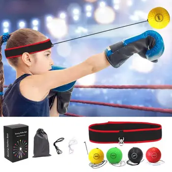 Боксерский тренировочный мяч, детская боксерская повязка на голову, Рефлекторные мячи Для тренировки зрительно-моторной координации, Боксерские мячи для спальни, гостиной
