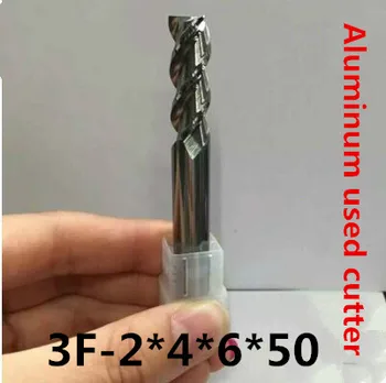 5шт фреза из алюминиевого сплава 3F-2.0, твердосплавная алюминиевая фреза, торцевая фреза с ЧПУ, инструмент с ЧПУ