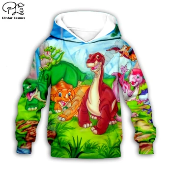 Ребенок Малыш одежда для маленьких девочек мальчик сын мультфильм Динозавр Юрского периода принт 3D Толстовка с капюшоном толстовка / куртка / футболка малыш пуловер брюки K4