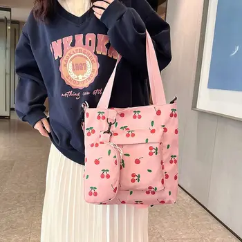Весенняя сумка на одно плечо Новая Женская Модная сумка через плечо большой емкости Ins Корейская версия Упрощенной сумки-тоут