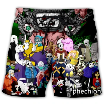 phechion, новые модные мужские/женские повседневные шорты с 3D-принтом Undertale, Новинка, Уличная одежда, мужские свободные спортивные шорты L97