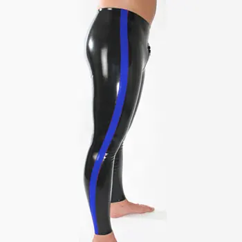 Крутые резиновые штаны унисекс из латекса, красивые темно-синие и черные размеры XXS-XXL