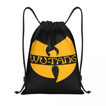 Wu Clan Tangs Хип-хоп сумки на шнурках Женские Мужские складные спортивные сумки для спортзала, рюкзаки для покупок