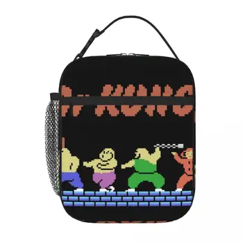 Аркадная видеоигра Yie Ar Kung Fu в стиле ретро, Винтажная сумка для ланча, сумка для пикника, Изоляционные сумки, Ланч-бокс для детей
