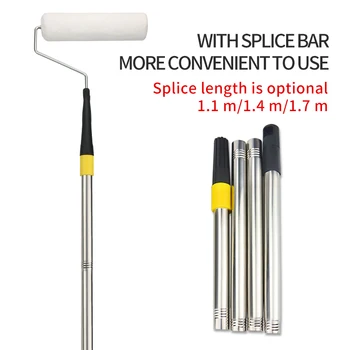 С удлинительным стержнем длиной 1,1 М, 1,4 М, 1,7 М, 23-сантиметровой малярной валиковой кистью для декоративной покраски стен, ручкой-инструментом, малярной кистью